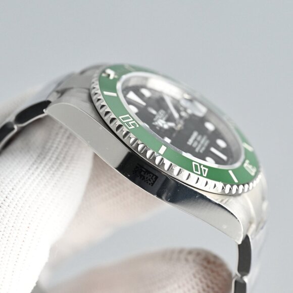 Men's Submariner Date Diver Watch | Green Ceramic Bezel & Black Dial - Picture 1 of 9